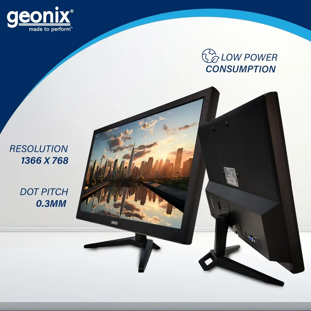 Geonix 18.5-Inch HD LED Monitor (Model: GXTF-WVHDF185)