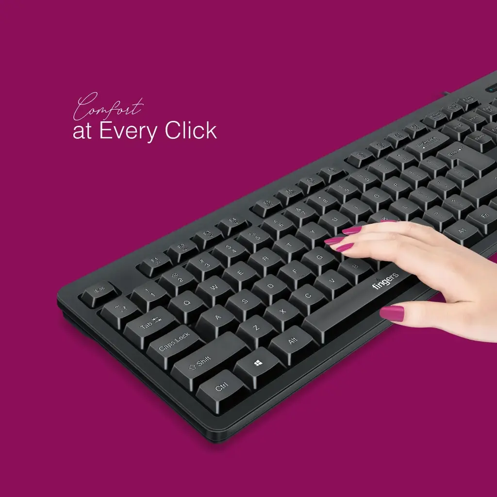 Finger Fab Click Wired Keyboard